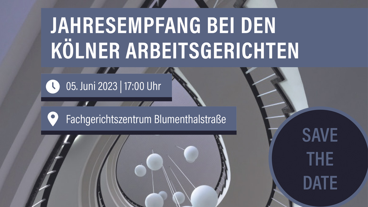 Empfang Koelner Arbeitsgerichte 2023 Beitragsbild